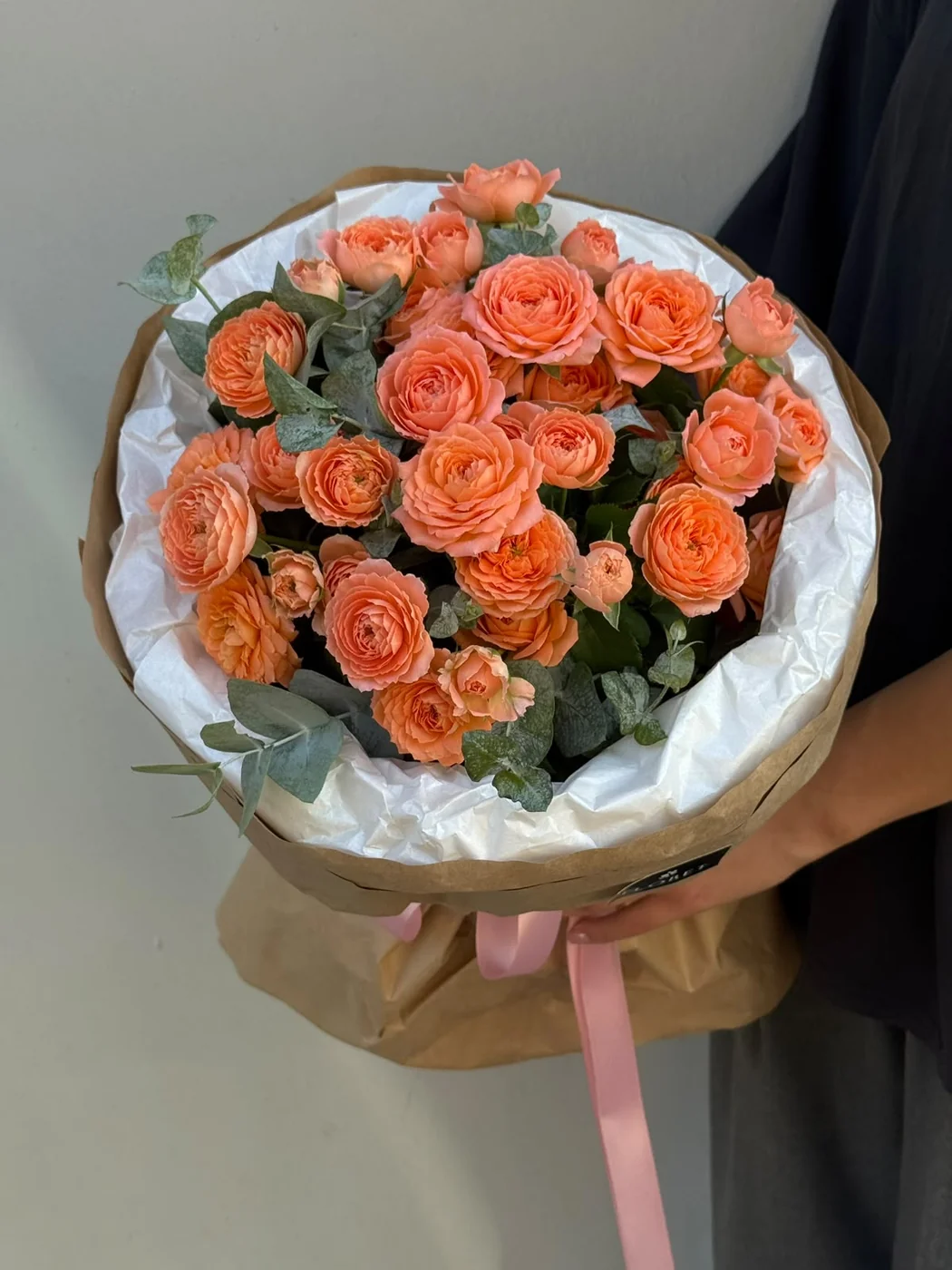 Orange Romantic qızılgülü mono buketi