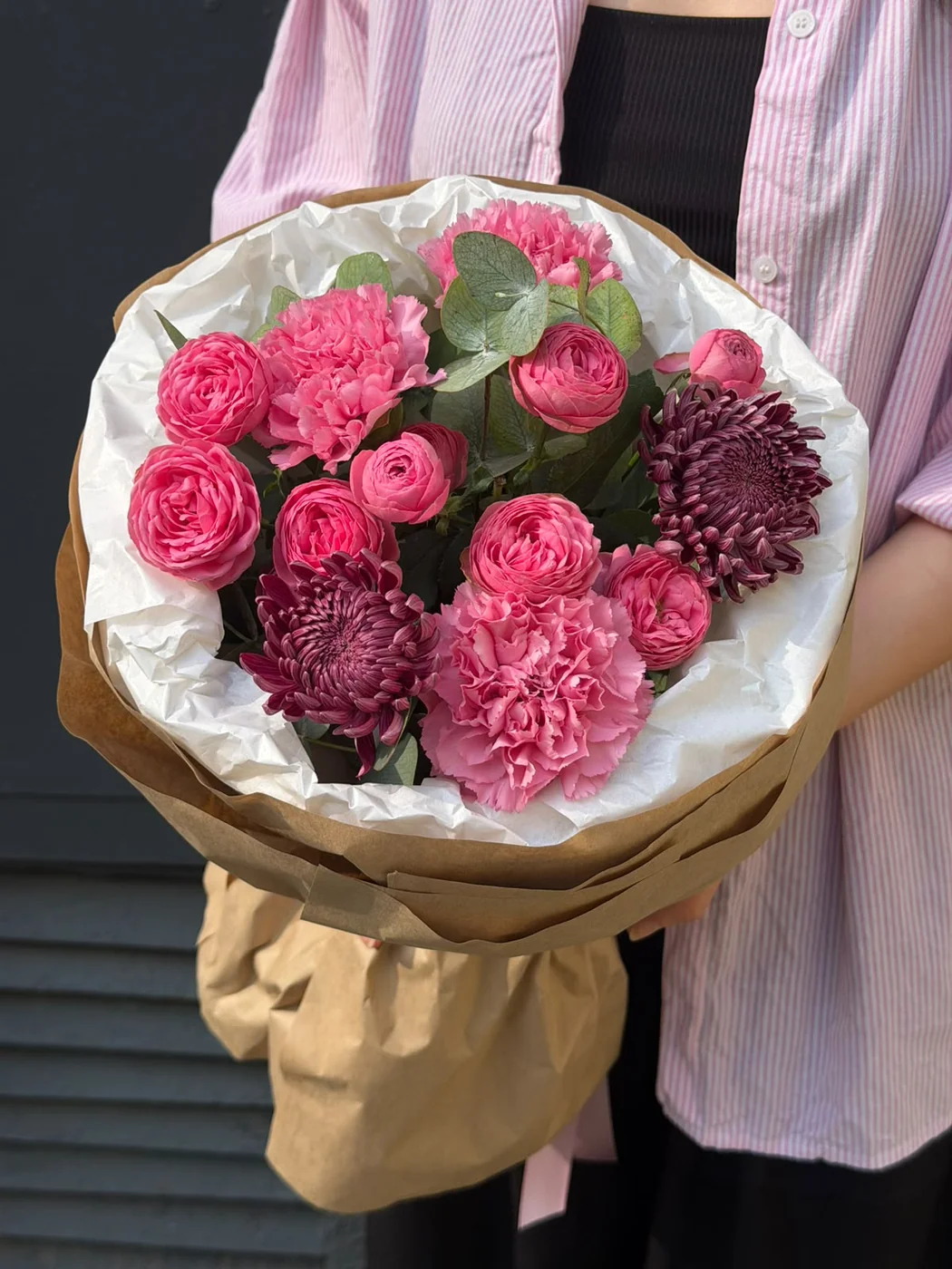 Giselle Pink, Candy Pink qərənfil və Chrysanthemum Bigoudi