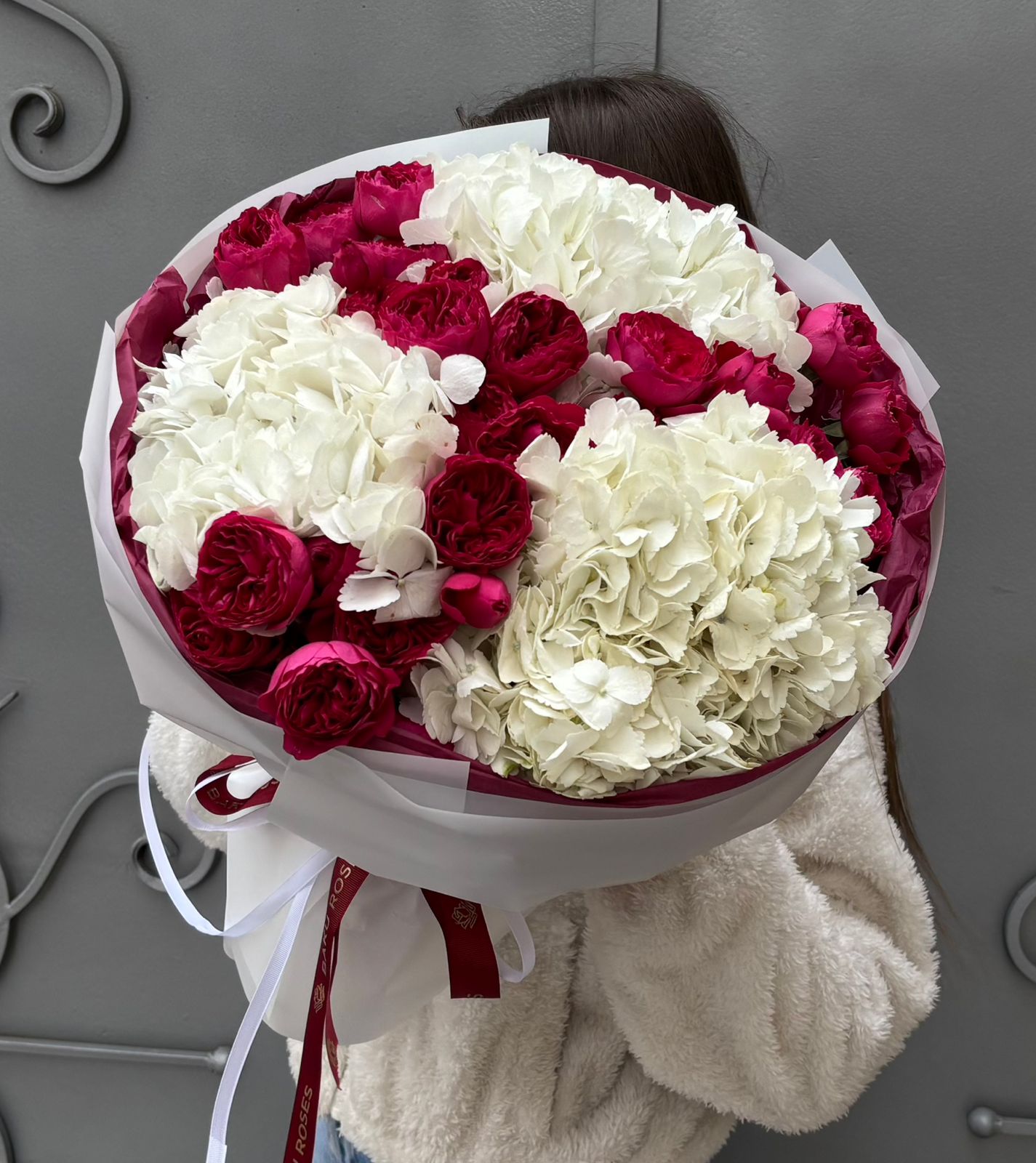 Hydrangea White 3, Cherry Boom 7
