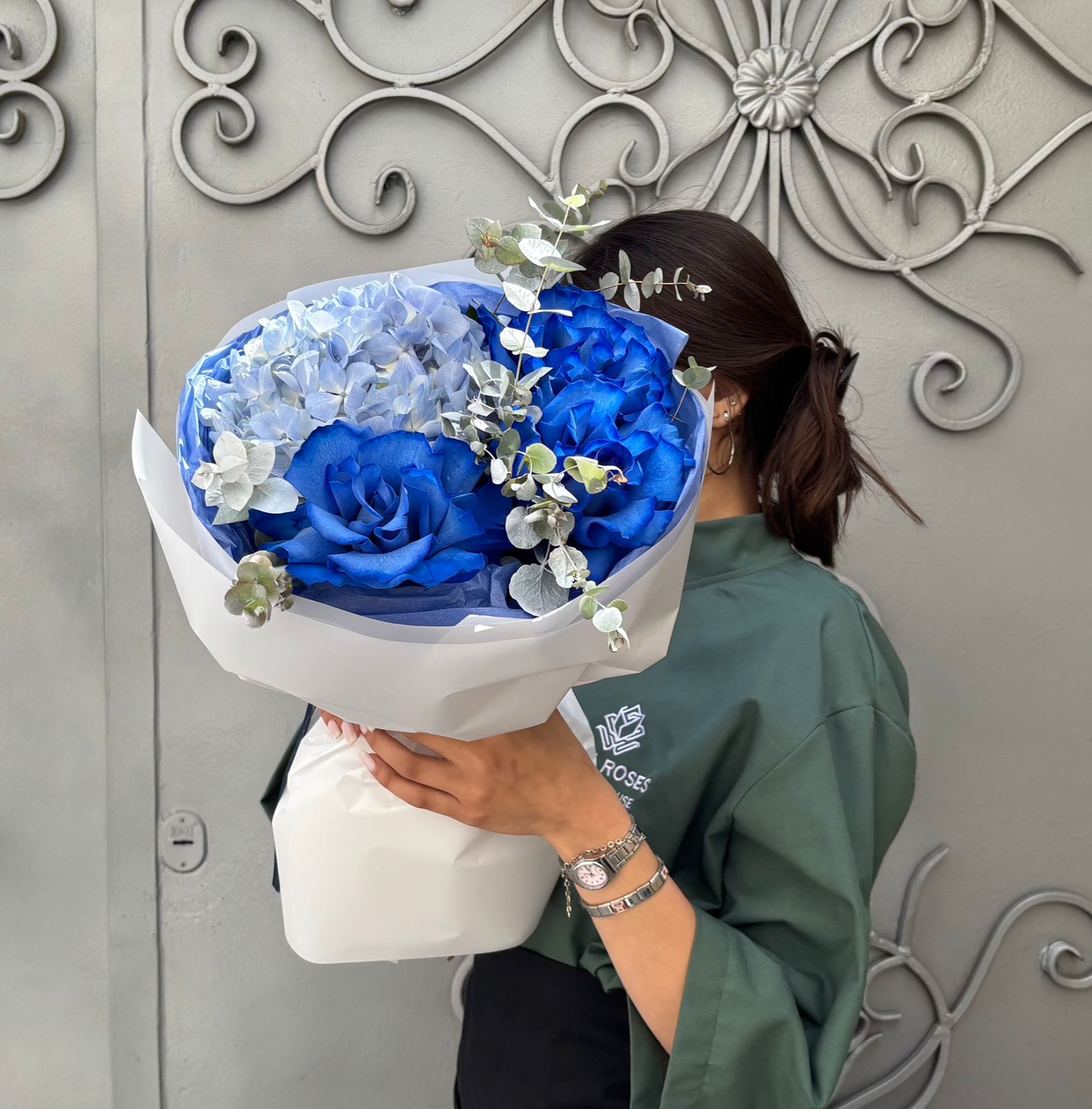 Hydrangea Blue 1, Blue Rose 3