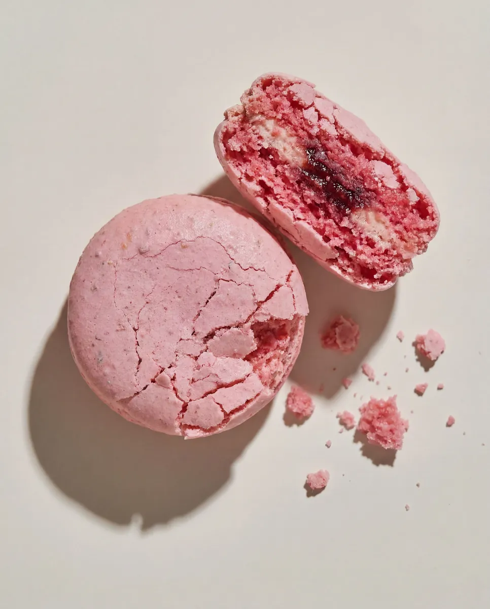 Raspberry macaroon