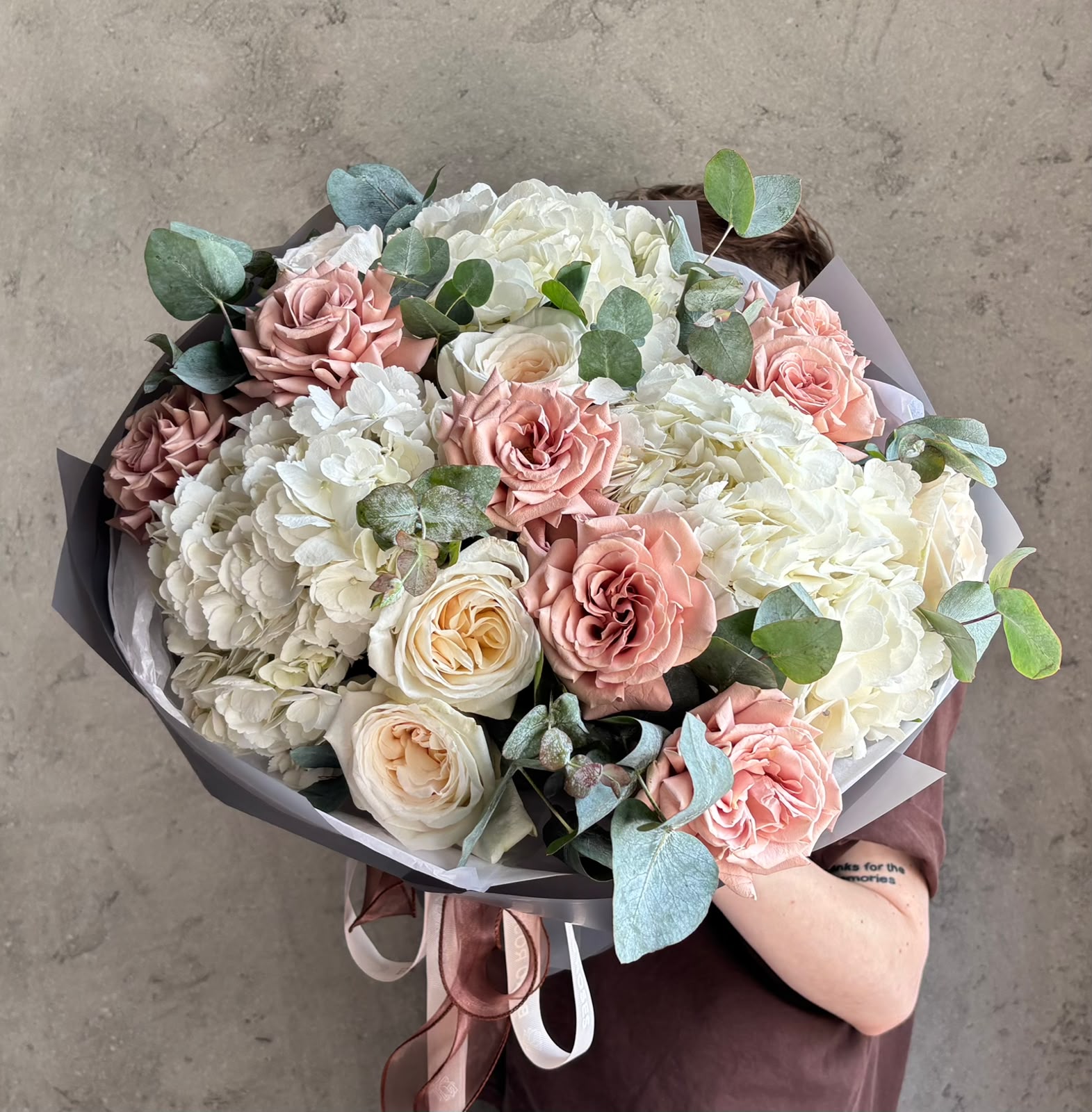 Hydrangea White 3, Mocca 7, White Ohara 6