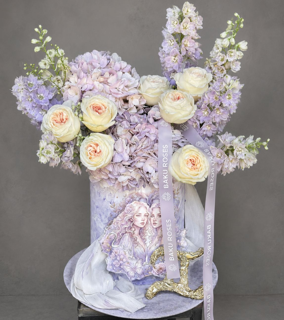 Ballerina 7,Hydrangeal Lilac 2,Delphinium Lilac 4