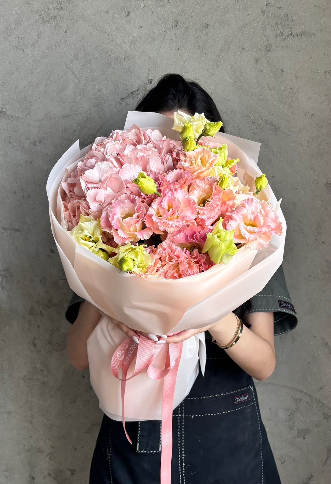 Hydrangea Pink 1, Lisianthus 5
