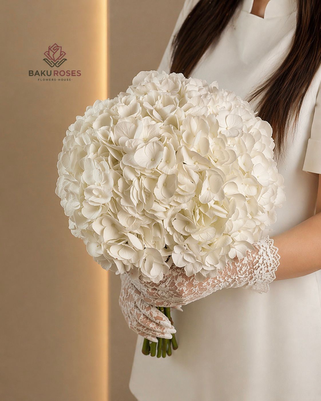 White Hydrangea Bouquet