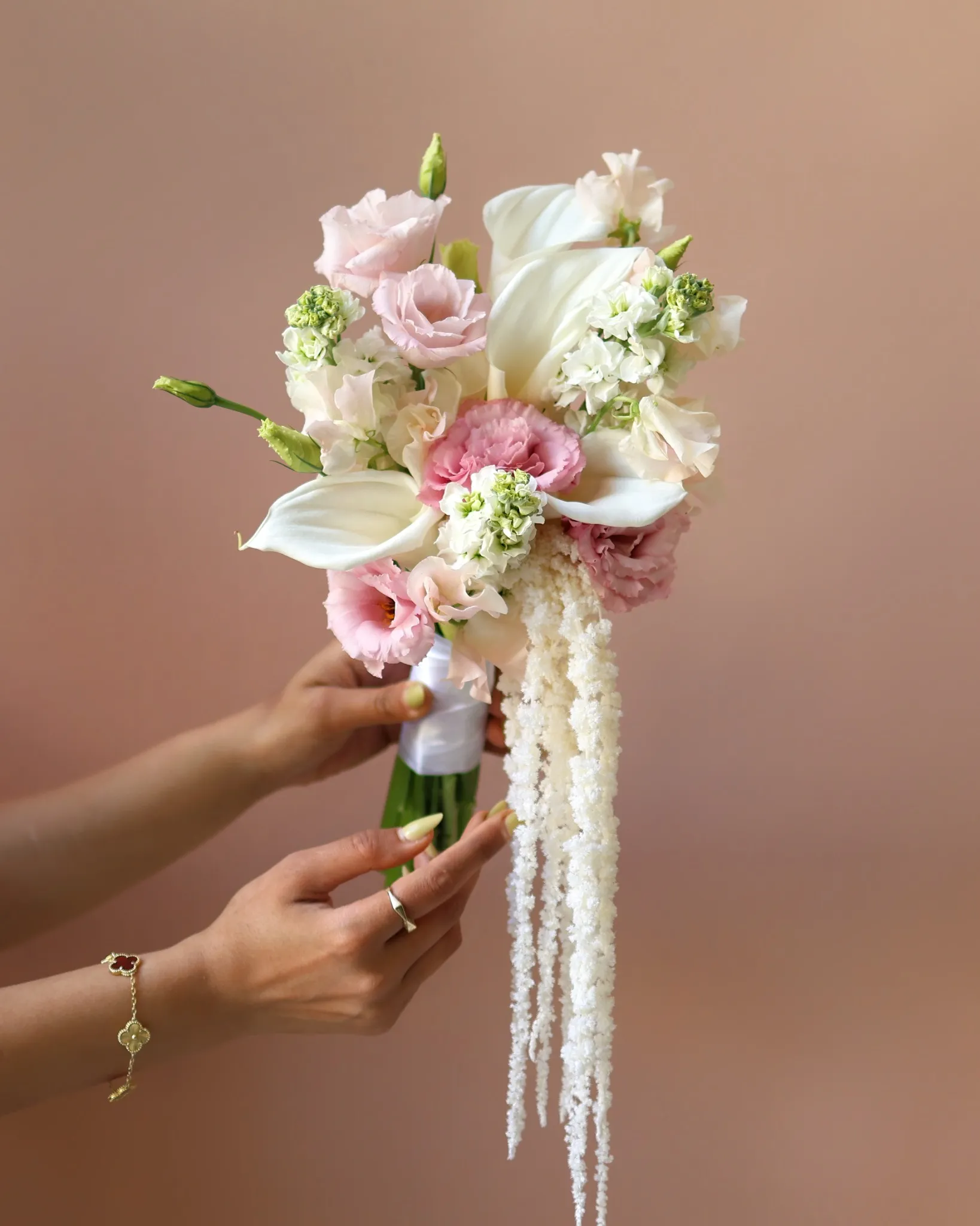 Ivory Cascade Bridal Buket